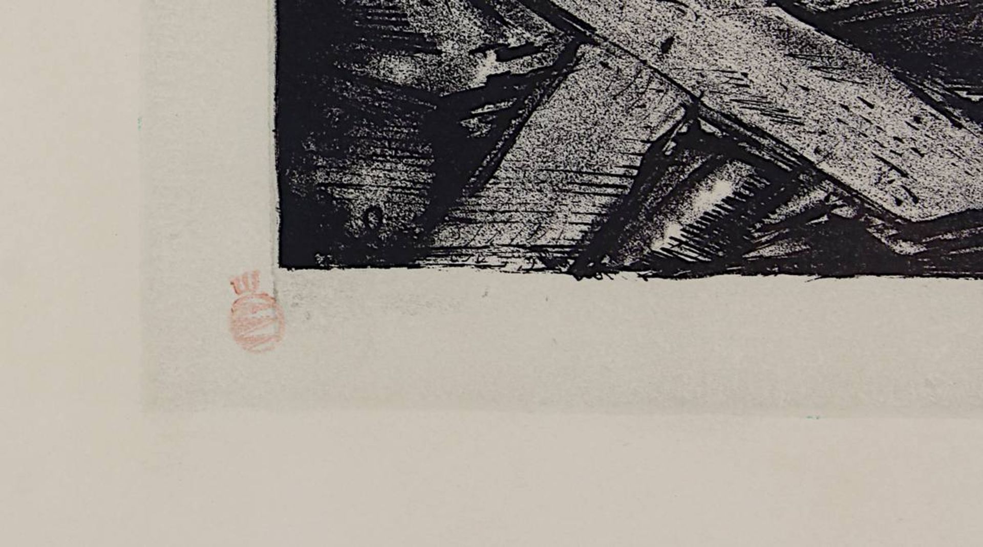 Weber, A. Paul (Arnstadt 1893 - 1980 Schretstaken/Mölln) "Der Spekulant auf Heldentod", Lithographie - Bild 4 aus 5