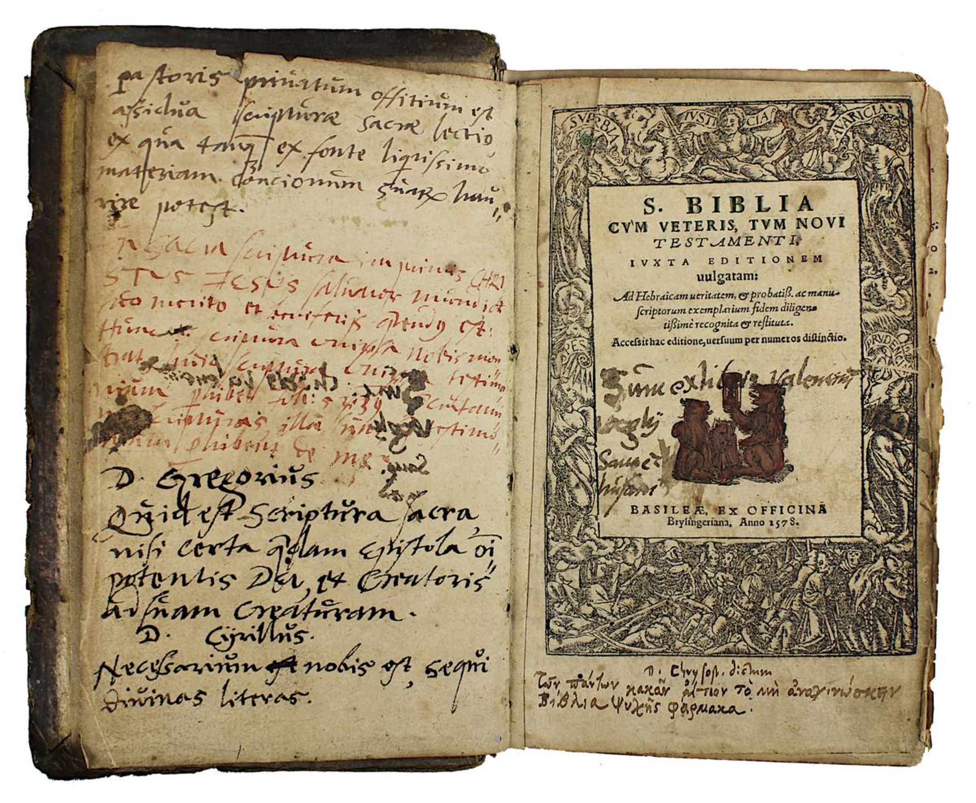 "S. Biblia cum Veteris tum Novi Testamenti Iuxta Editionem vulgatam ...", Basel Verlag Brylinger