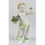 Allegorie auf den Frühling, Porzellanfigur Meissen um 1900, aus der Serie "Die Vier Jahreszeiten",