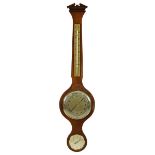 Sundo - Barometer, deutsch um 1960, Holzgestell, Thermometer mit Quecksilber, verschiedene