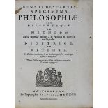 Descartes, René, Specimina Philosophiae seu Dissertatio de Methodo ... Dioptrice et Meteora,