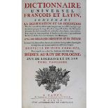 "Dictionnaire Universel Francois et Latin ..." - Dictionnaire de Trévoux, 6 Bände, Paris u. Nancy