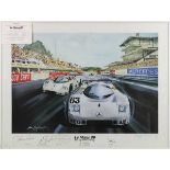 Wagner, Heinz Jürgen (geb. Marburg 1954) "Le Mans 89 Last Lap before Victory", Darstellung des