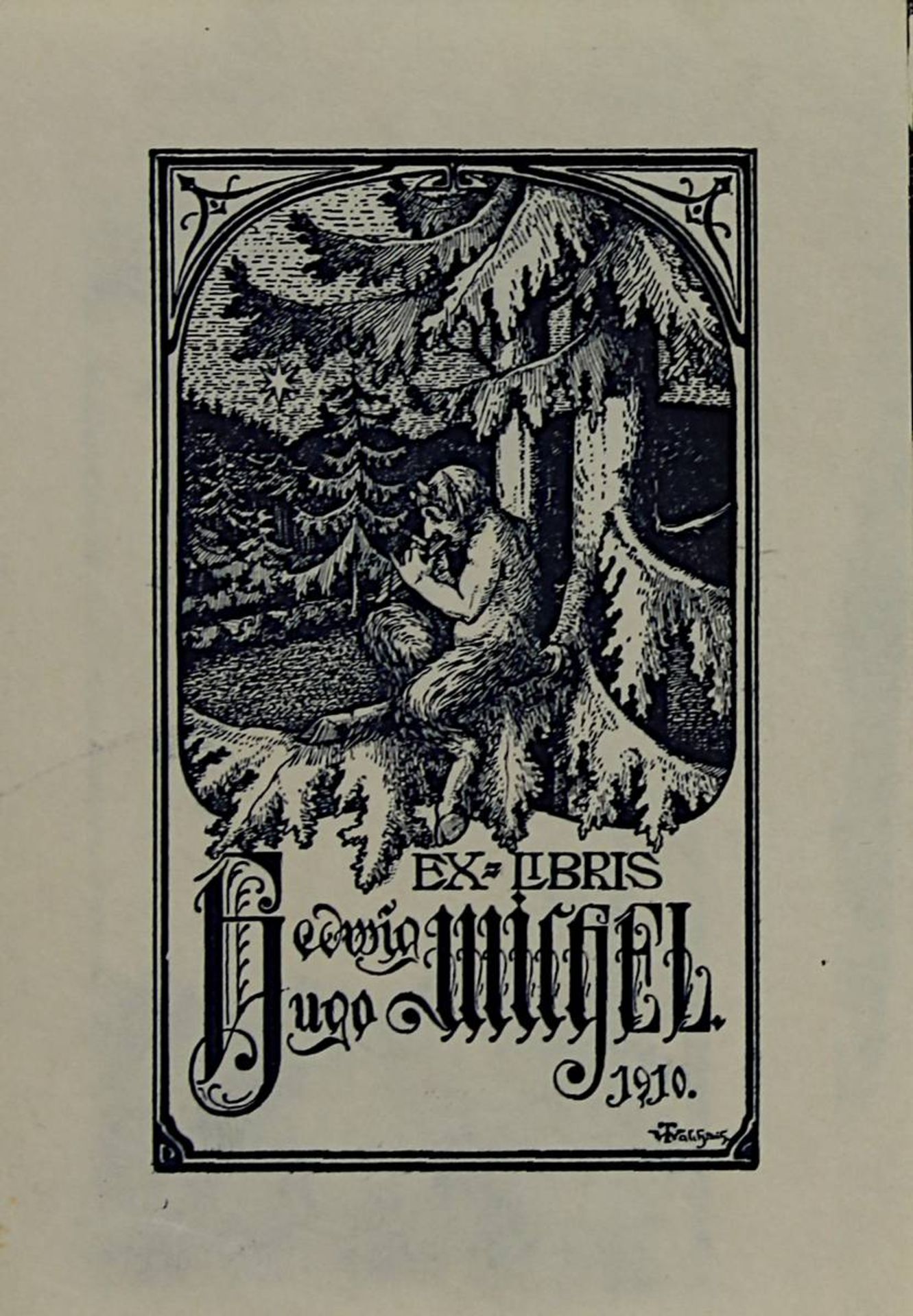 Kleine Sammlung von 10 Ex-Libris, Anfang 20. Jh., davon 5 als org. Radierung, davon eine von - Image 2 of 10