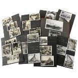 Konvolut Fotos u. Fotoalbum, Deutsches Reich 1933 - 1945, 8 Blätter mit 42 aufgeklebten Fotos u.