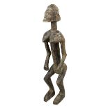Weibliche Figur wohl der Bamana/Mali oder Senufo/Côte d'Ivoire, Holz geschnitzt, stilisierte Figur