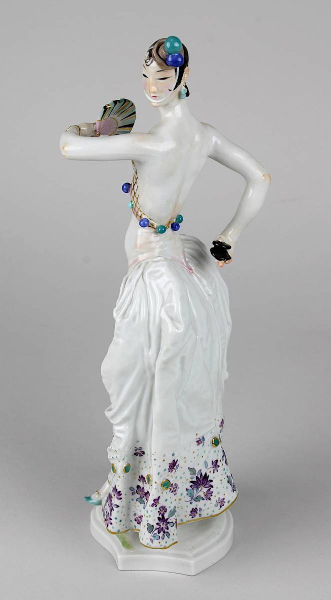 Meissen Porzellanfigur Spanische Tänzerin, 1. Wahl, Entwurf Paul Scheurich 1931, ausgeformt 1983 als - Image 2 of 6