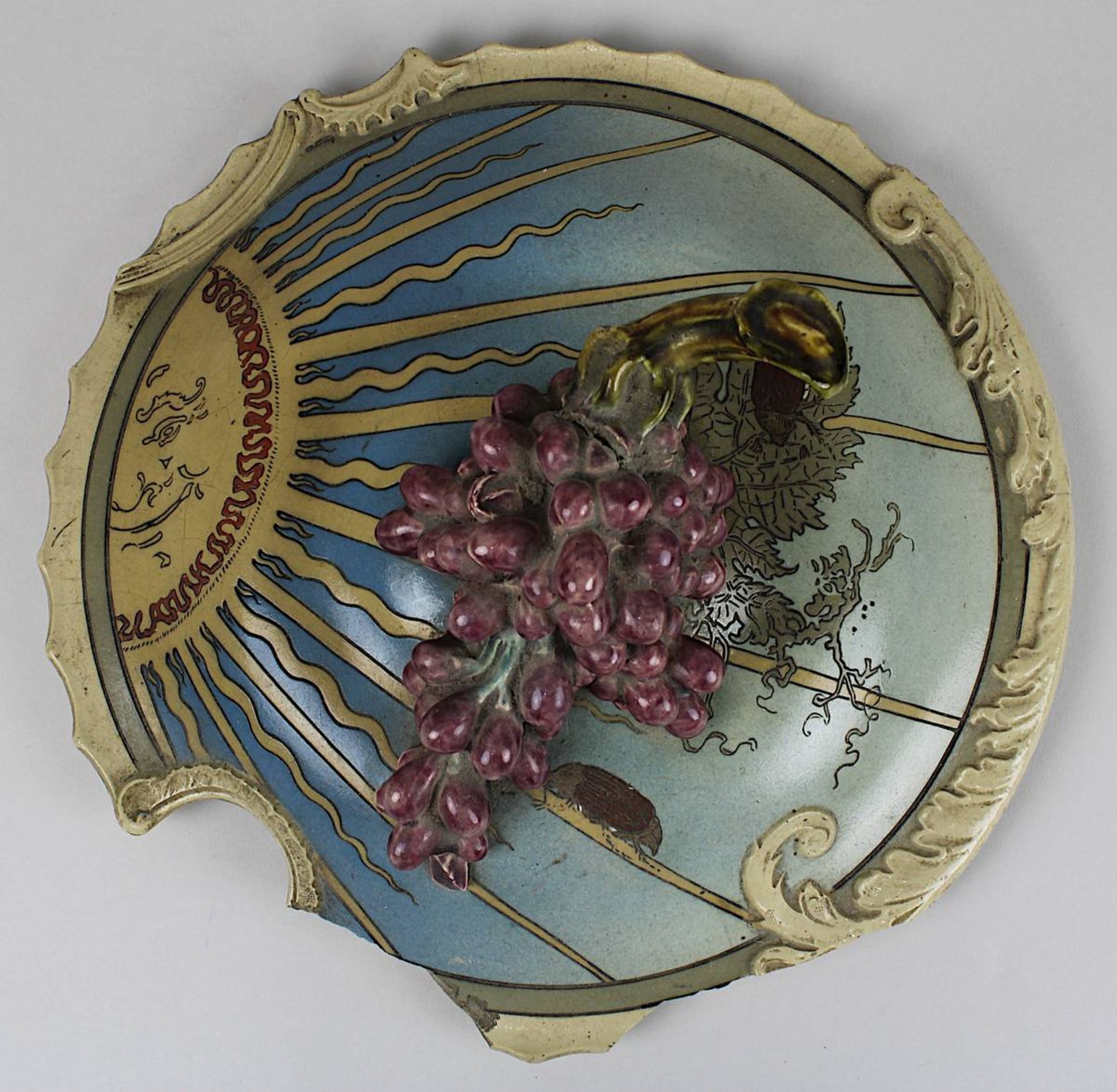 Villeroy & Boch Historismus-Bowle, Mettlach um 1890, Entwurf Heinrich Schlitt (Biebrich 1849 - - Image 5 of 6