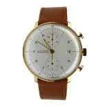 Junghans Max Bill Chronoscope Herren-Armbanduhr, Automatikwerk, Kaliber J880.2, Gehäuse Edelstahl