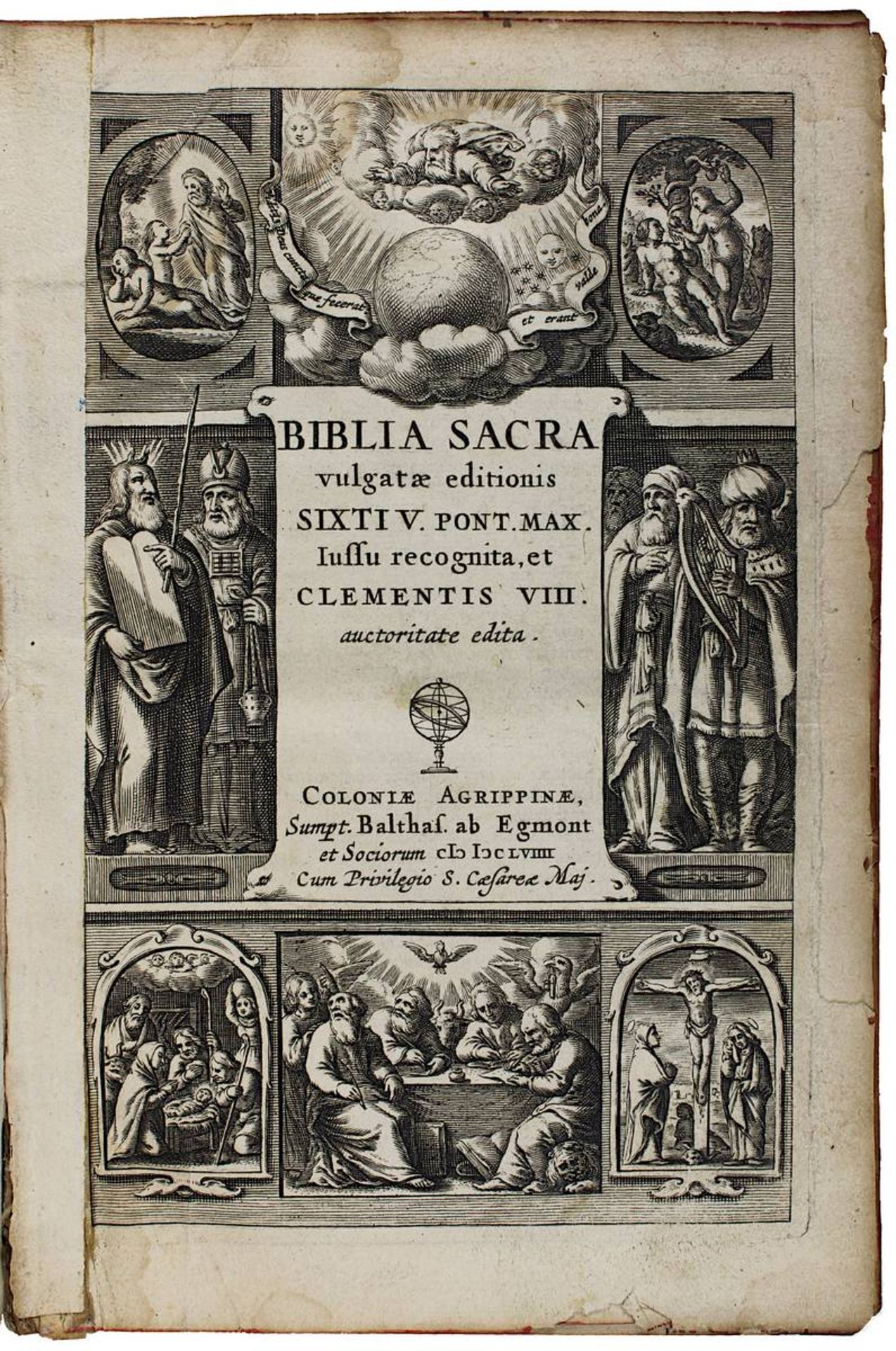 "Biblia Sacra" - vulgatae editionis Sixti V. Pont Max. Iussu recognita et Clementis VIII, Köln bei