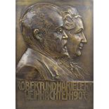 Hujer, Ludwig (Wilhelmshöhe 1872 - 1968 Wien), Bronzerelief des Prager Eisenindustrie-