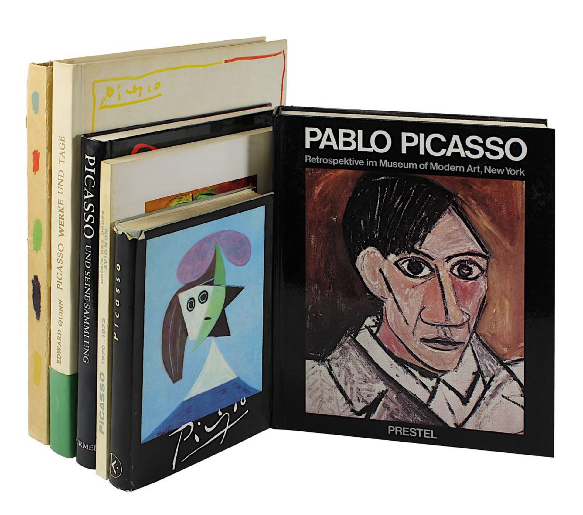 Sechs Bücher zu Pablo Picasso, 2. H. 20. Jh.: Quinn, Edward u. Penrose R. "Picasso Werke und