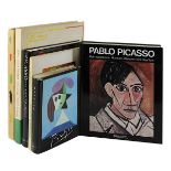 Sechs Bücher zu Pablo Picasso, 2. H. 20. Jh.: Quinn, Edward u. Penrose R. "Picasso Werke und