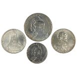 4 Münzen Deutsches Reich, 900er Silber, Preußen 1901 - 1913: Münze zu 5 Mark 1901, Avers: Kopf