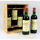 Fünf Flaschen 1987er Château Bel - Air, Bordeaux, Langoiran, Gironde, Füllhöhe obere Schulter bis