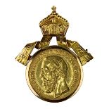 10 Reichsmark in Gold, Friedrich Großherzog von Baden 1873, Buchstabe G, Gewicht 3,98 g., 900er