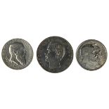 3 Münzen Deutsches Reich, 900er Silber, Baden u. Bayern, 1902, 1906 u. 1912, Münze zu 2 Mark, Avers: