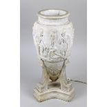 Historismus - Alabaster Tischlampe, Italien um 1880, in Amphorenform, mit antikisierendem