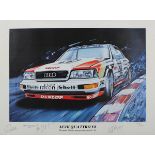 Wagner, Heinz Jürgen (geb. Marburg 1954) "Audi Quattro V8 - Deutsche Tourenwagenmeisterschaft 90",