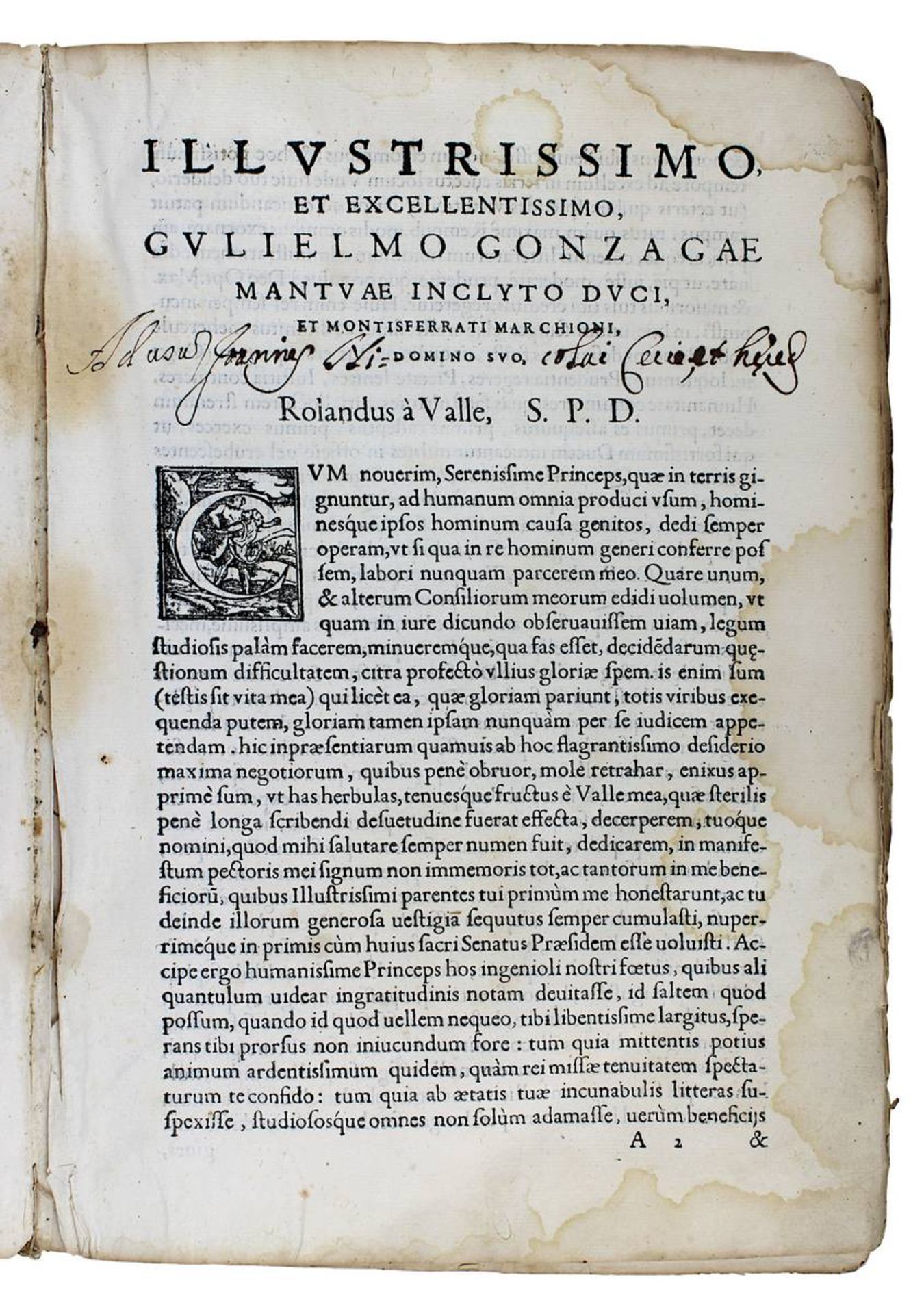 Valle, Rolandus a "Consilia", Venedig bei Ioannem Baptistam Somascum & Fratres 1570, - Image 2 of 3