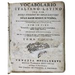 Vocabolario Italiano-Latino Per Uso Degli Studiosi Di Belle Lettere Nette Regie Scuole Di Torino,