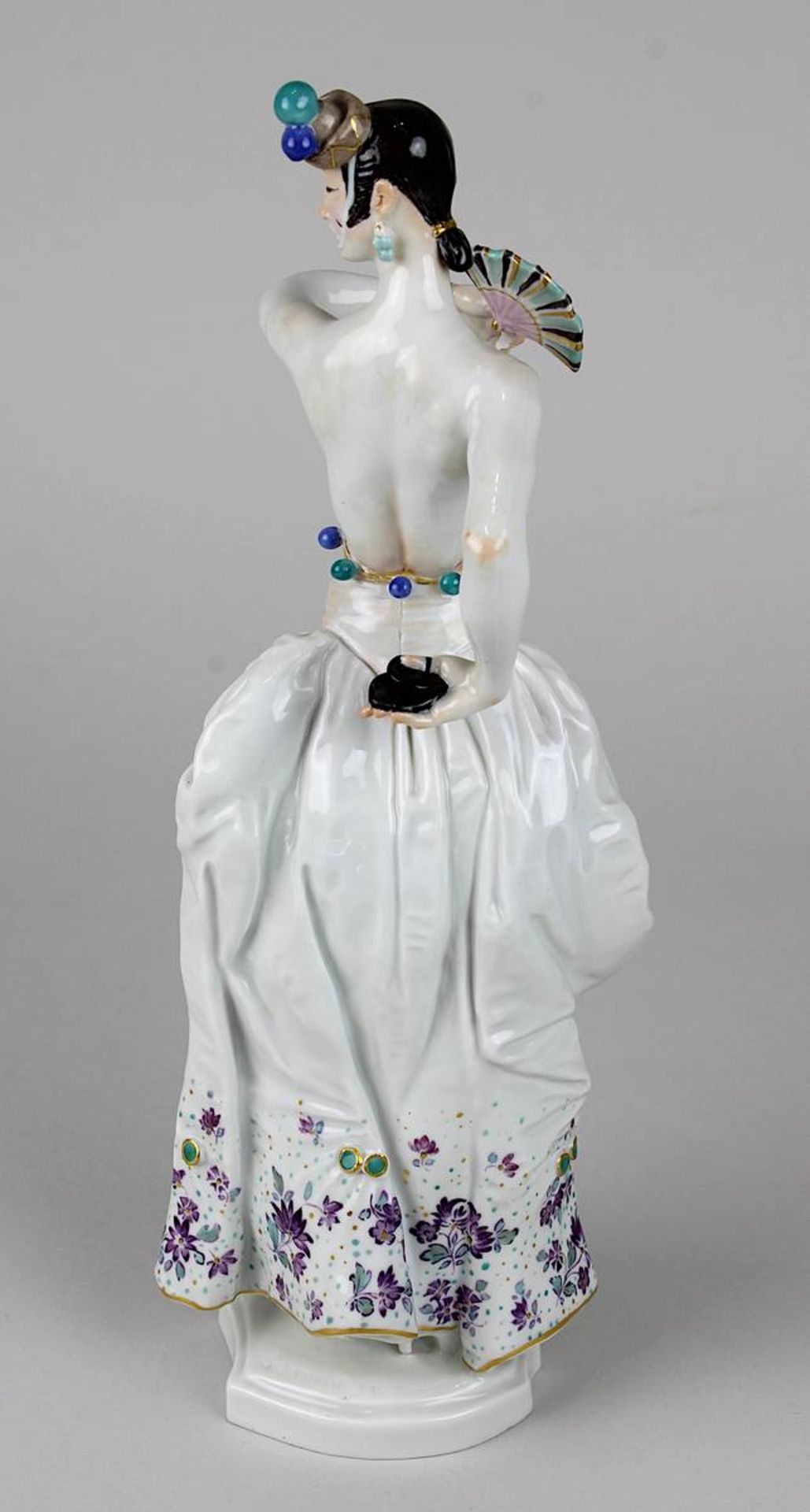 Meissen Porzellanfigur Spanische Tänzerin, 1. Wahl, Entwurf Paul Scheurich 1931, ausgeformt 1983 als - Image 3 of 6