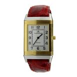 Jaeger Le Coultre Reverso Classic Herren-Armbanduhr, Wendegehäuse, Bicolor, außen Stahl und innen 18