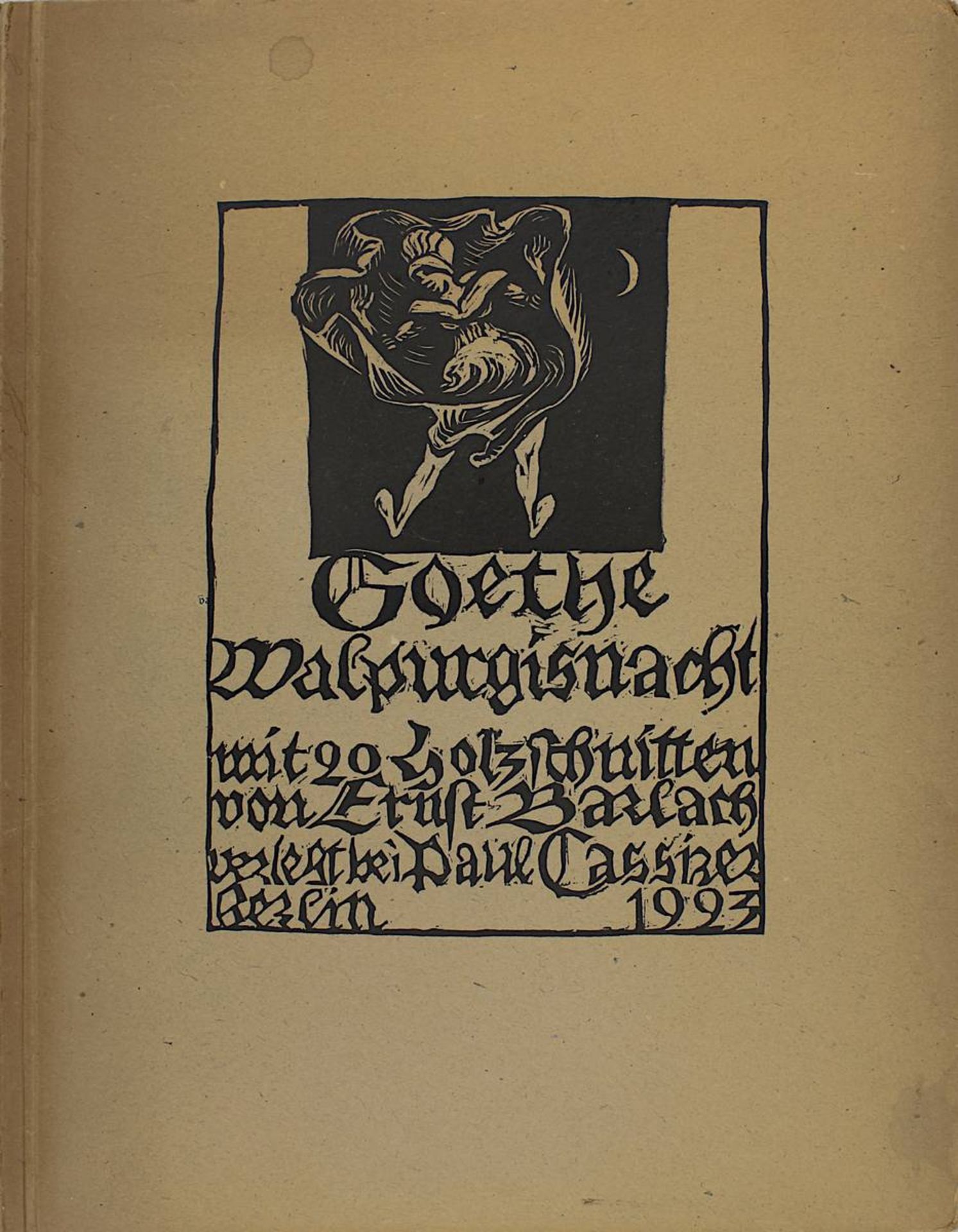 Goethe, Johann Wolfgang von "Walpurgisnacht", illustriert mit 20 Holzschnitten von Ernst Barlach,