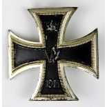 Eisernes Kreuz 1. Klasse 1914, Deutsches Reich, an Nadel, Altersspuren, Gew.: 11,6 g., 2873 - 0005