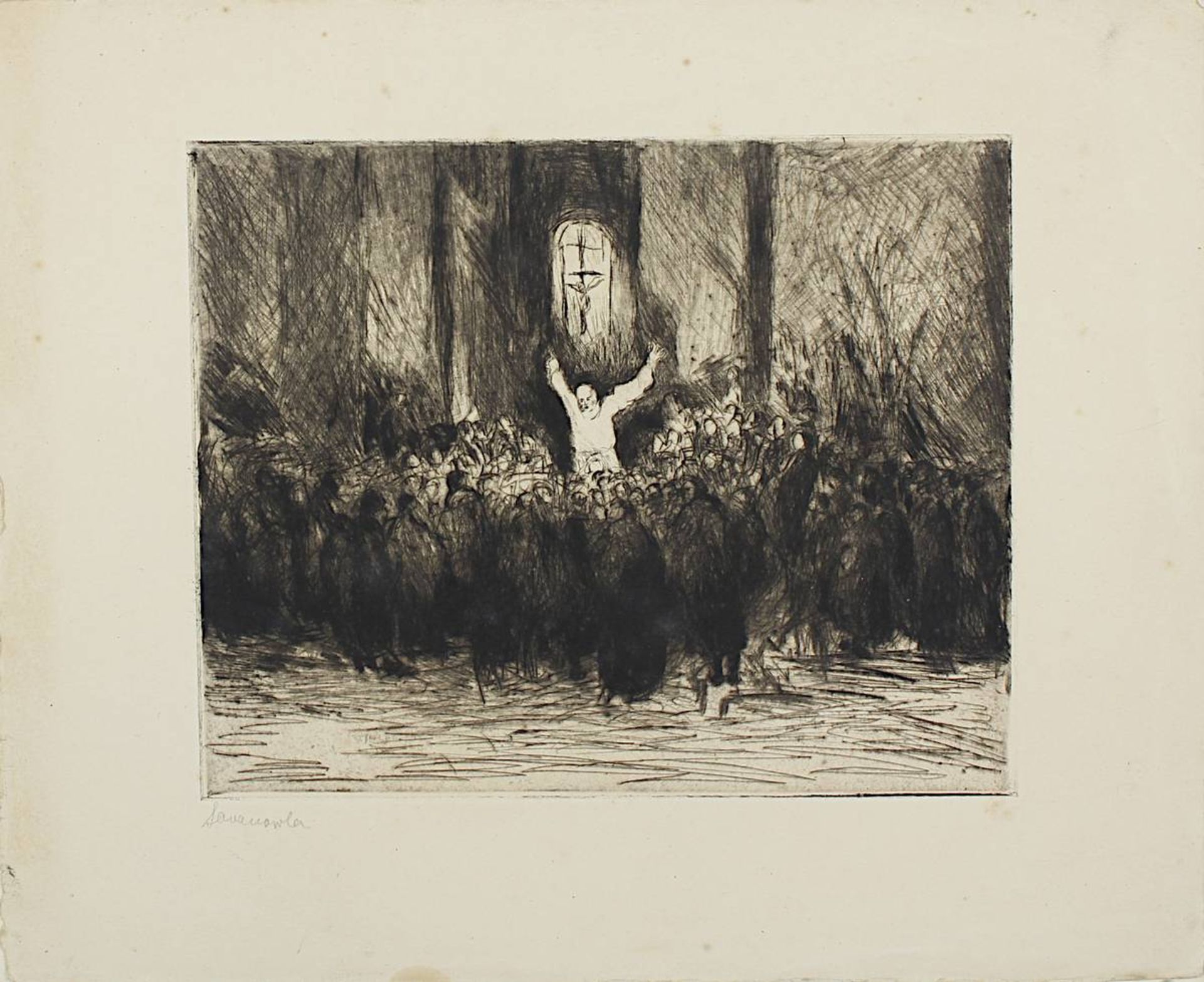 Ohmert, Paul-Hans (Zielenzig 1890 - 1960 Oberstdorf), 22 Radierungen: "Überschwemmung" (3 Stück), " - Image 13 of 22