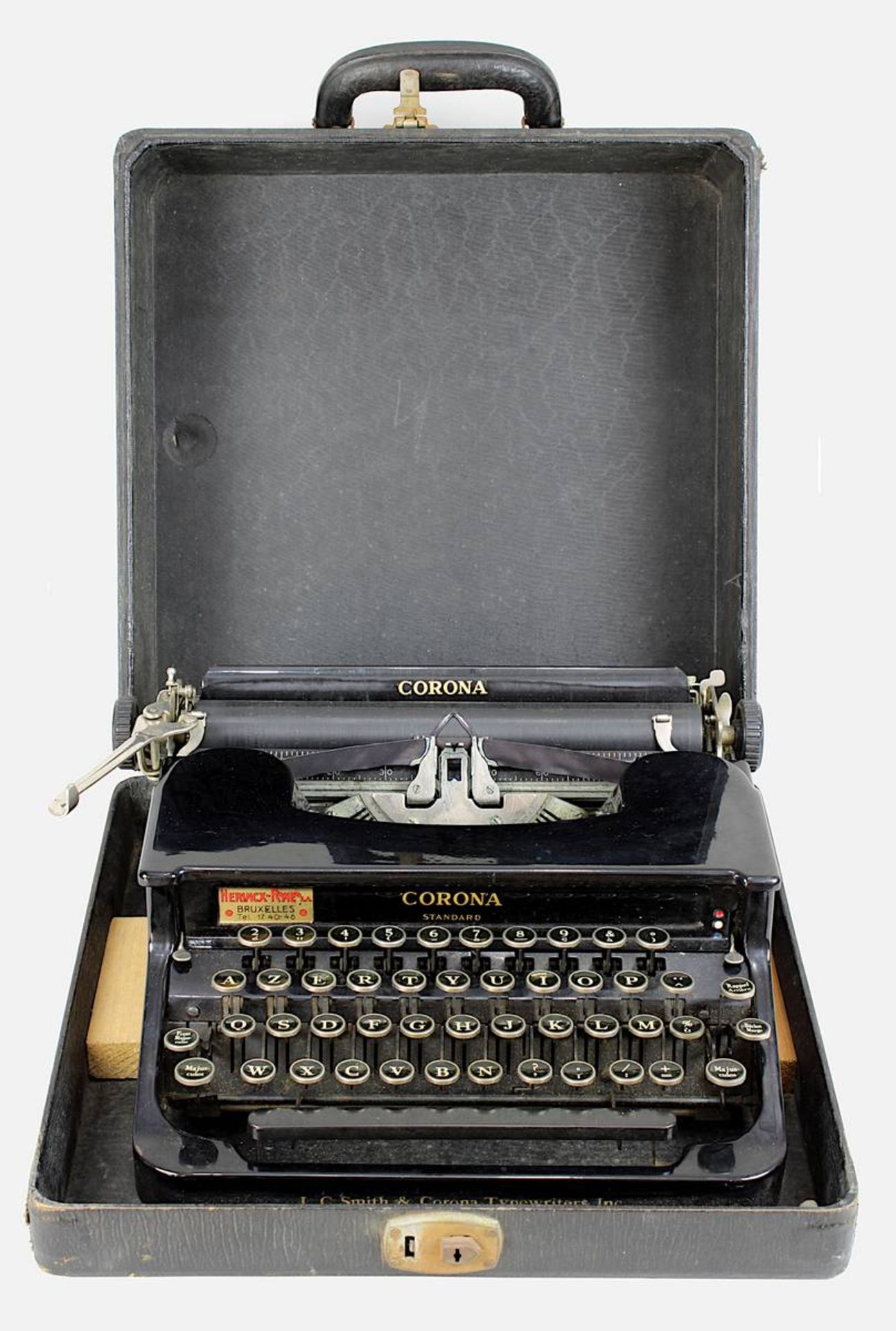 Vier Schreibmaschinen, 1. H. 20. Jh.: Olympia, Modell 8, Olympia Büromaschinenwerke A.G. Erfurt, - Image 5 of 5