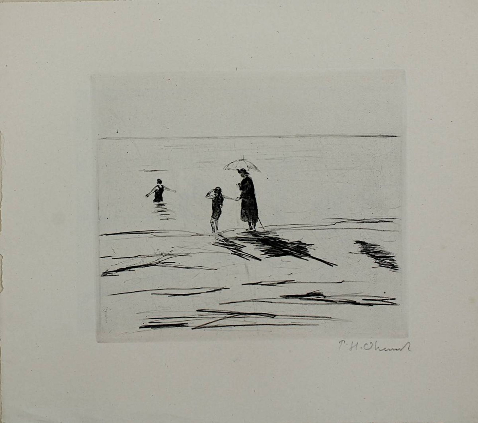Ohmert, Paul-Hans (Zielenzig 1890 - 1960 Oberstdorf), 22 Radierungen: "Überschwemmung" (3 Stück), " - Image 11 of 22