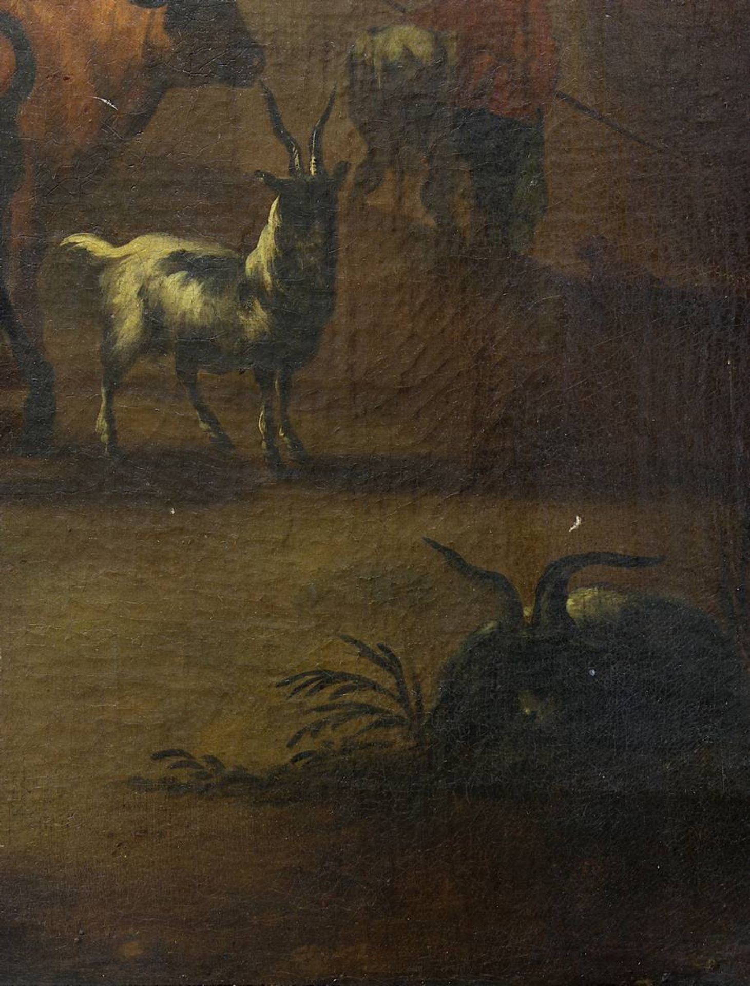 Berchem, Nicolaes Pietersz (Haarlem 1620 - 1863 Amsterdam), Bauern mit Ziegen und Rindern bei der - Image 5 of 7