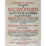 Philipp, Johannes, "Observationes Juris practicae ex Decisionibus electoralibus saxonicis casuum