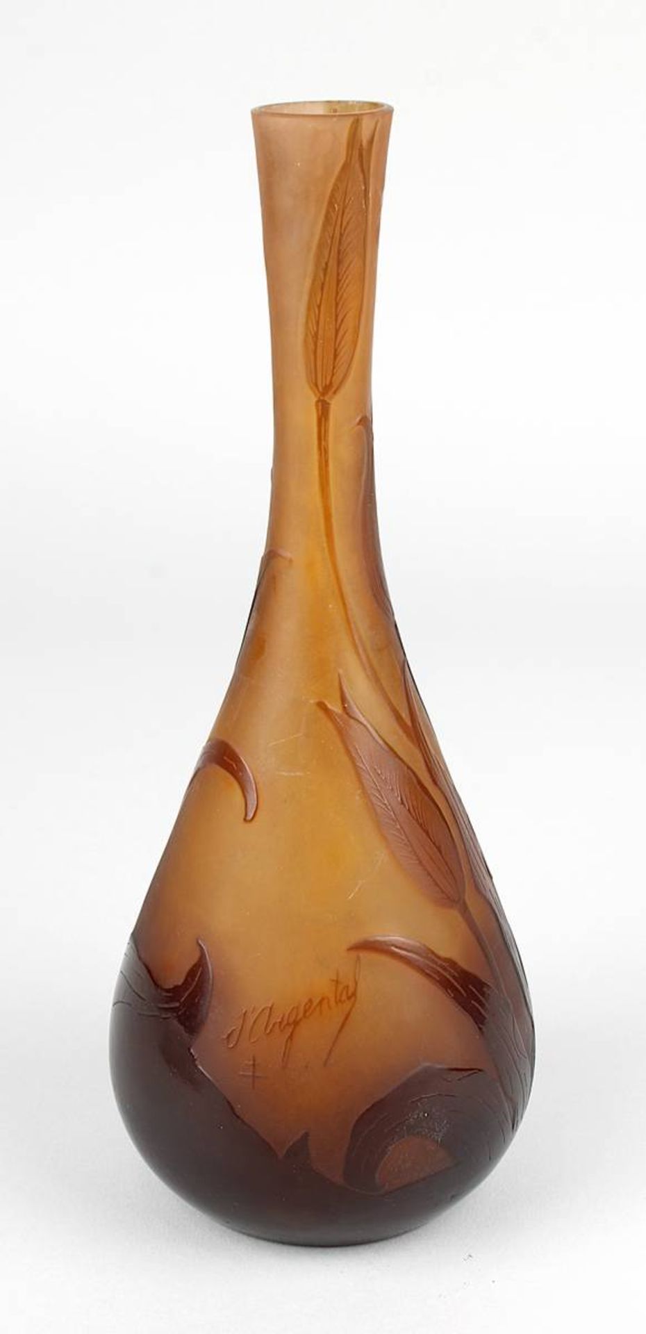 Nicolas, Paul (Laval-sur-Valogne 1875-1952 Nancy), Jugendstil-Vase mit Tulpendekor, D'Argental, matt - Image 3 of 4