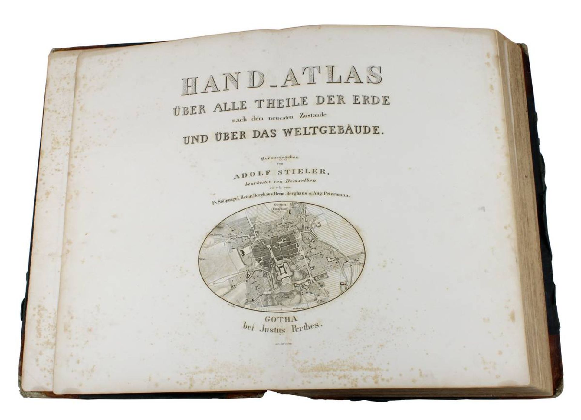 Stieler, Adolf Hand-Atlas, über alle Teile der Erde u. über das Weltgebäude, vollständige Ausgabe