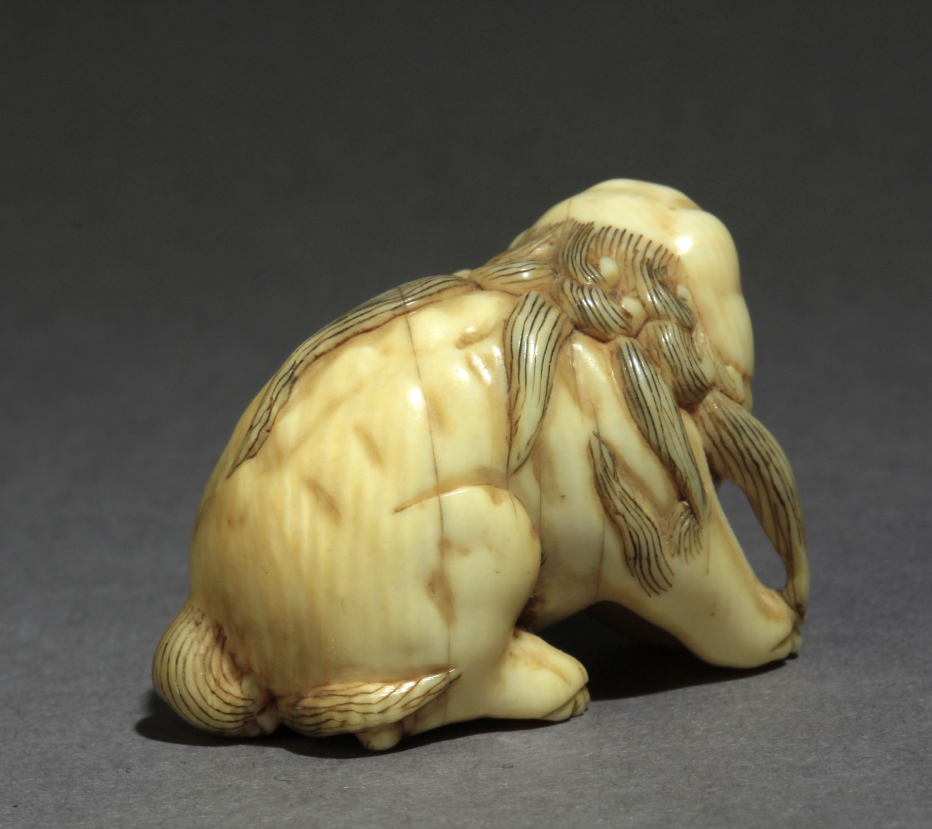 An early 19th century Japanese netsuke from Edo period - Image 4 of 8