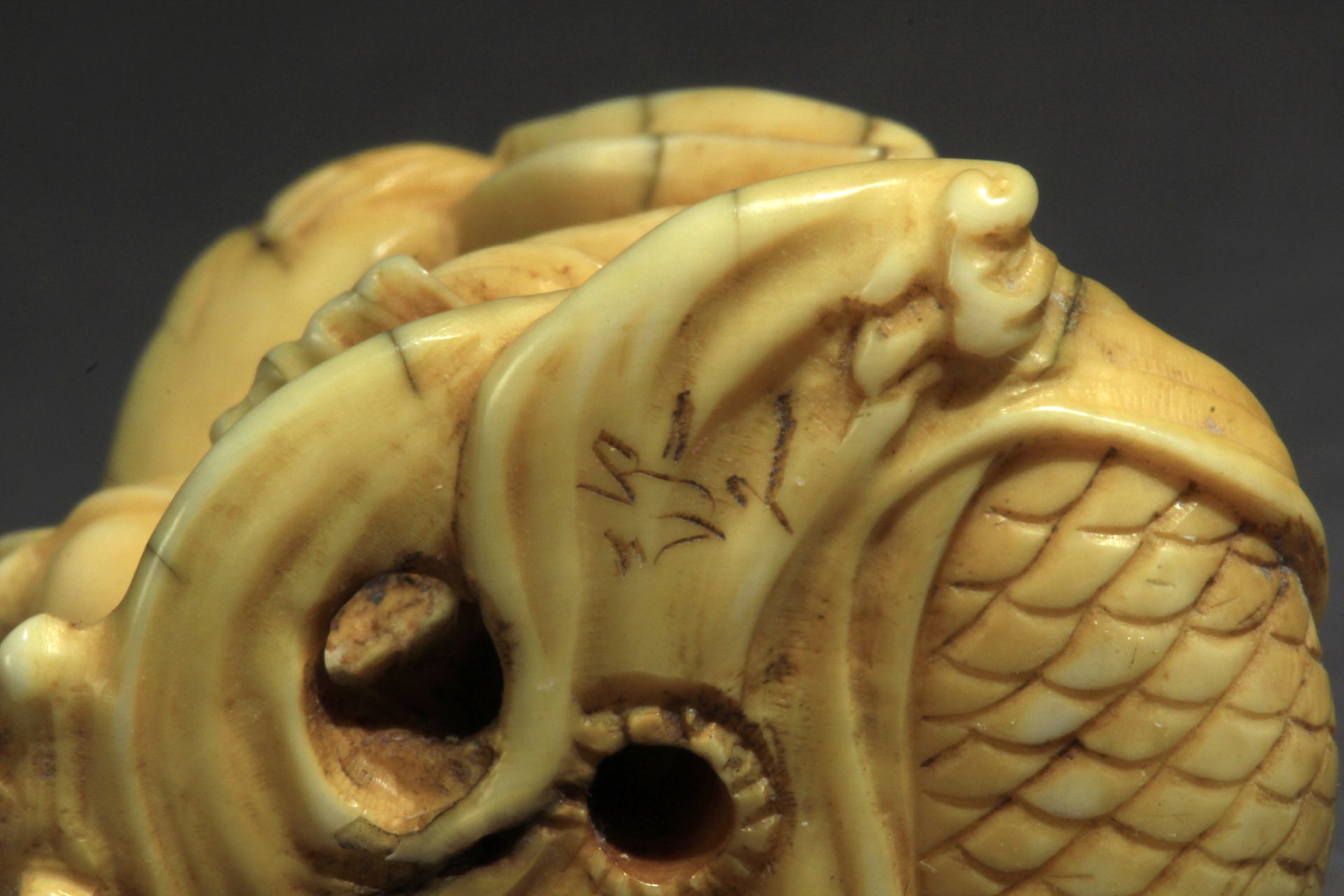 A 19th century Japanese netsuke from Meiji period - Image 8 of 8