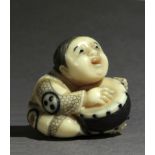 A Japanese mosaic type netsuke circa 1900 from Meiji period