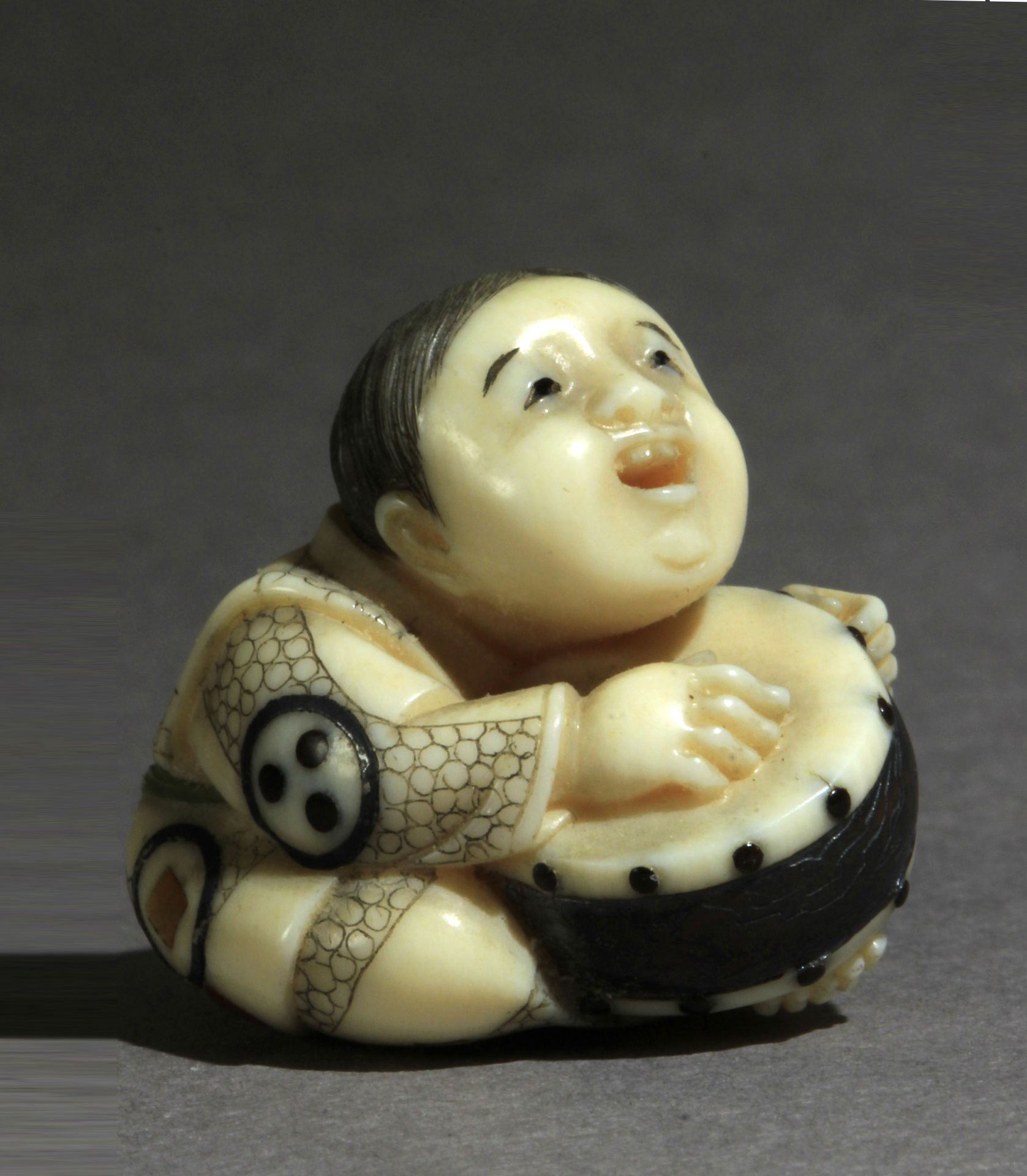 A Japanese mosaic type netsuke circa 1900 from Meiji period