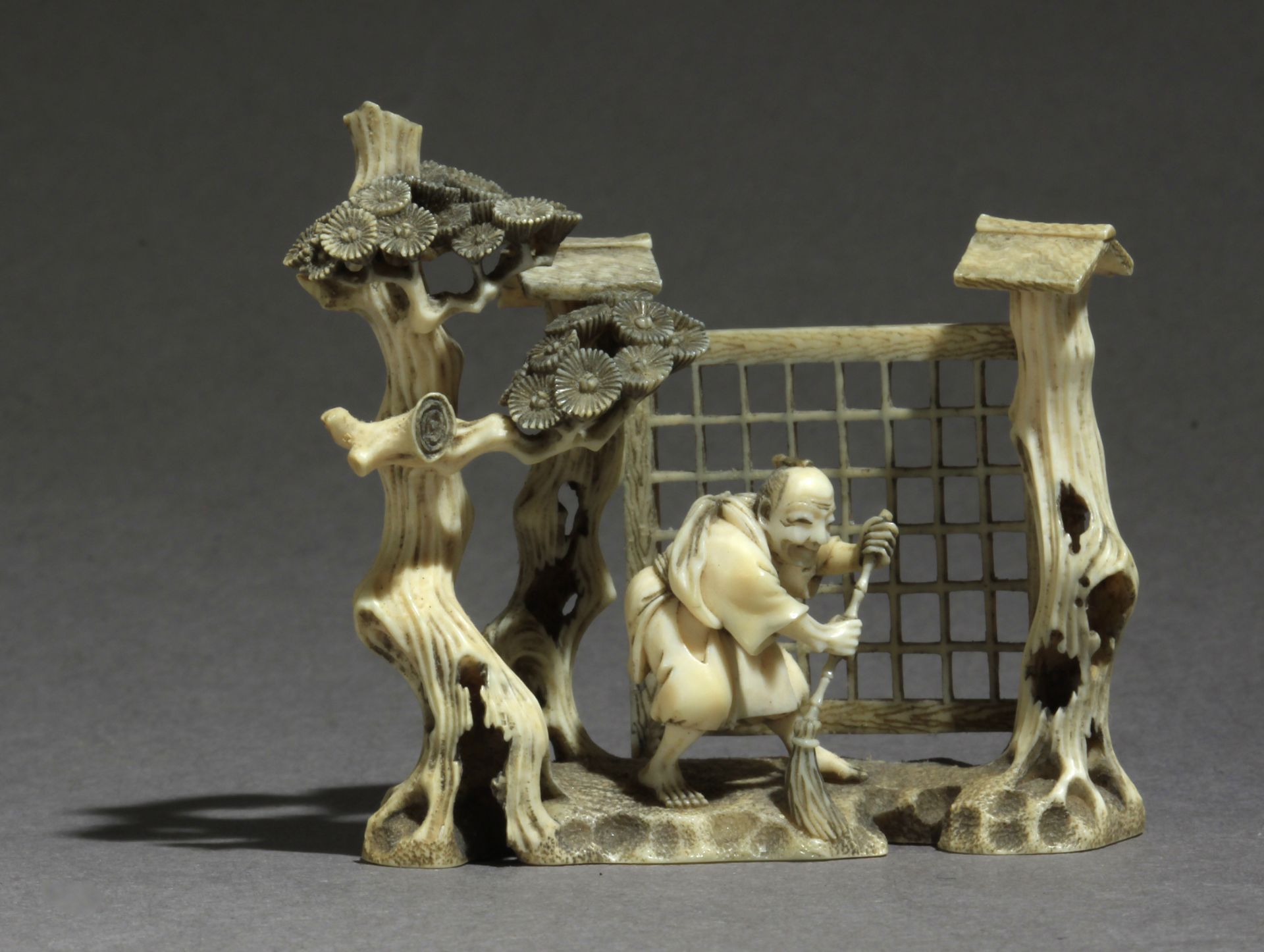 A Japanese netsuke-okimono from Meiji period circa 1870-1890