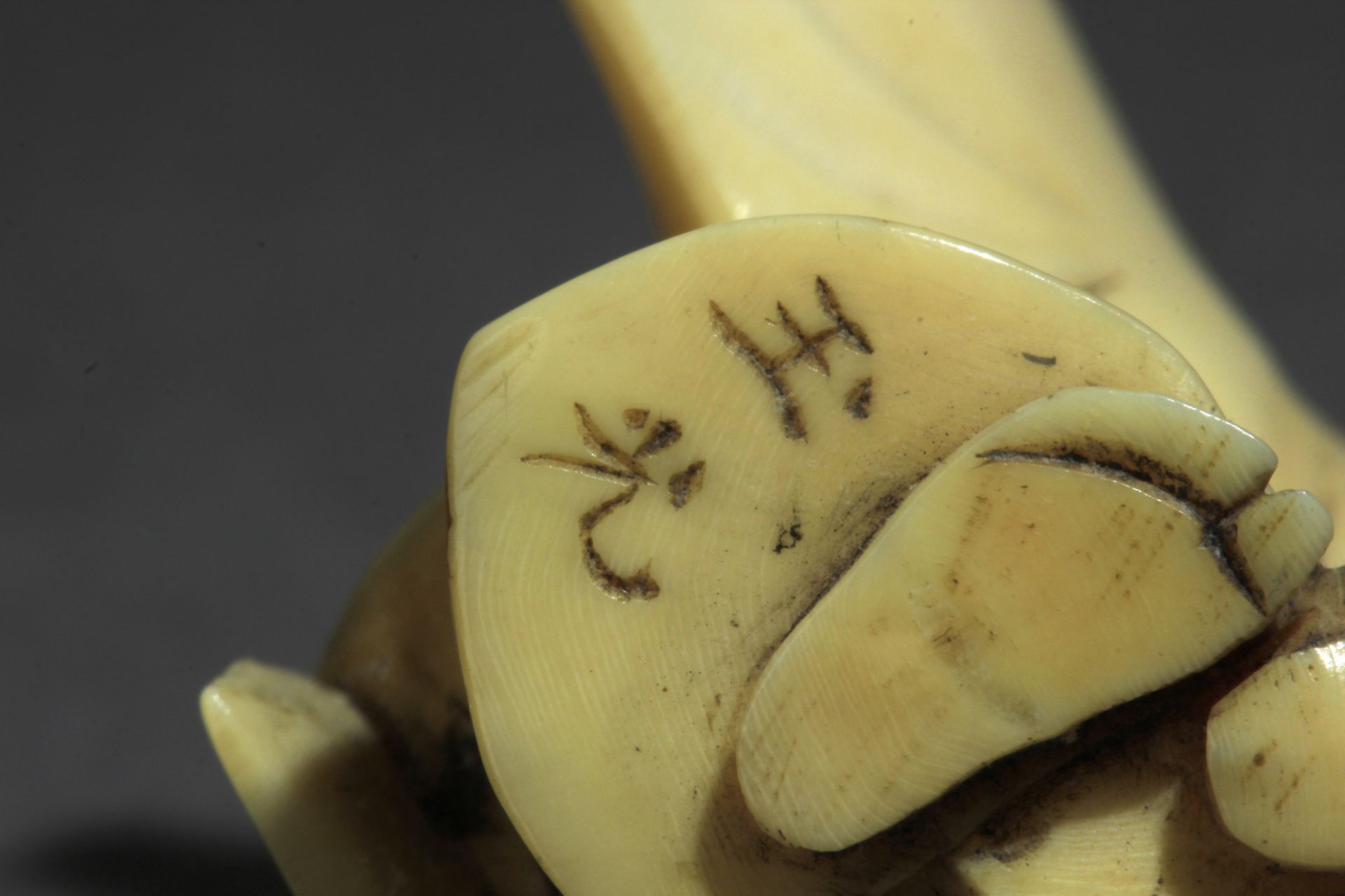 A 19th century Japanese netsuke from Meiji period - Bild 8 aus 8