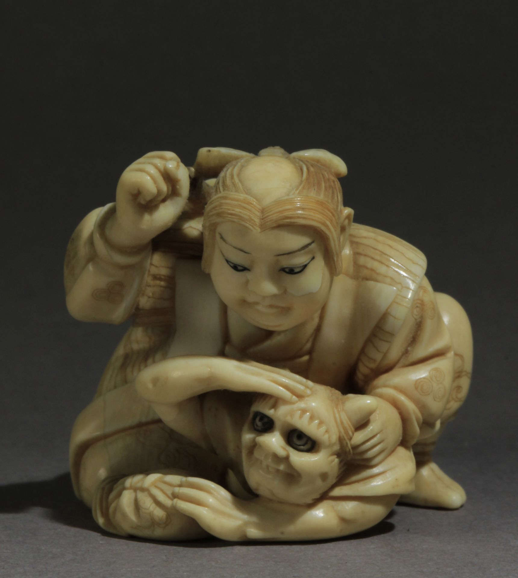 A Japanese netsuke circa 1900 from Meiji period