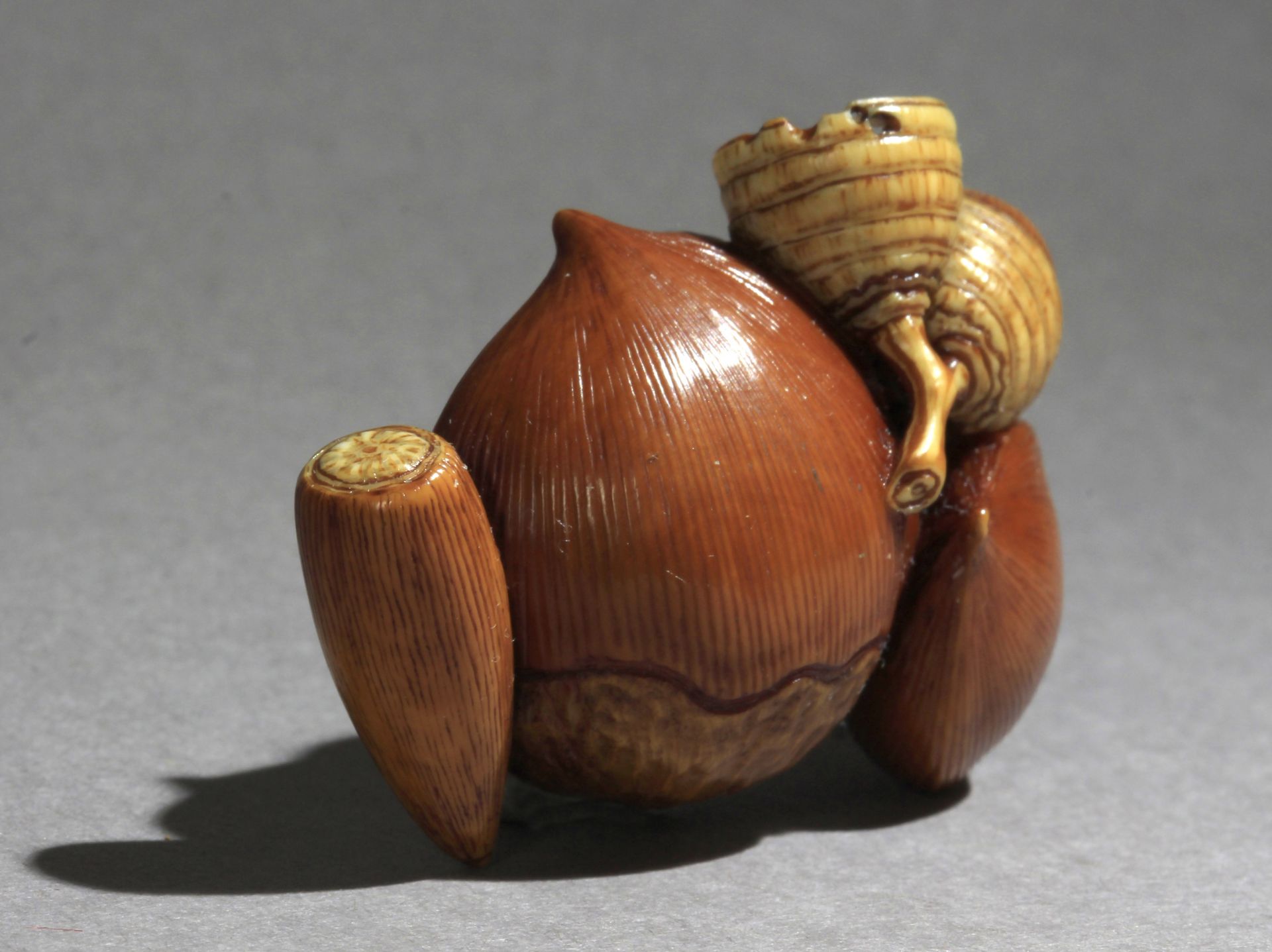 A 19th century Japanese netsuke from Meiji period - Image 2 of 6