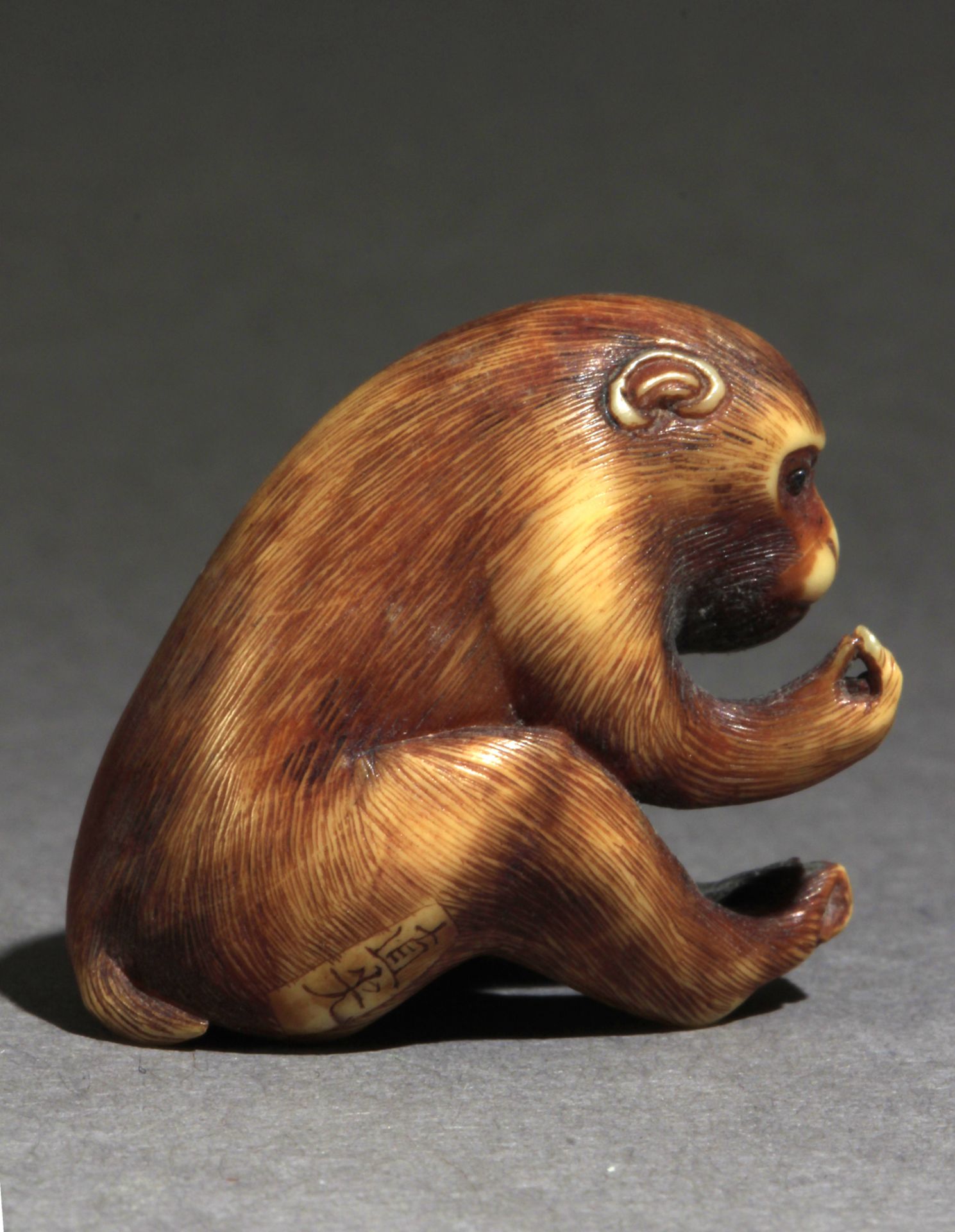 A 19th century Japanese netsuke from Meiji period - Image 6 of 7