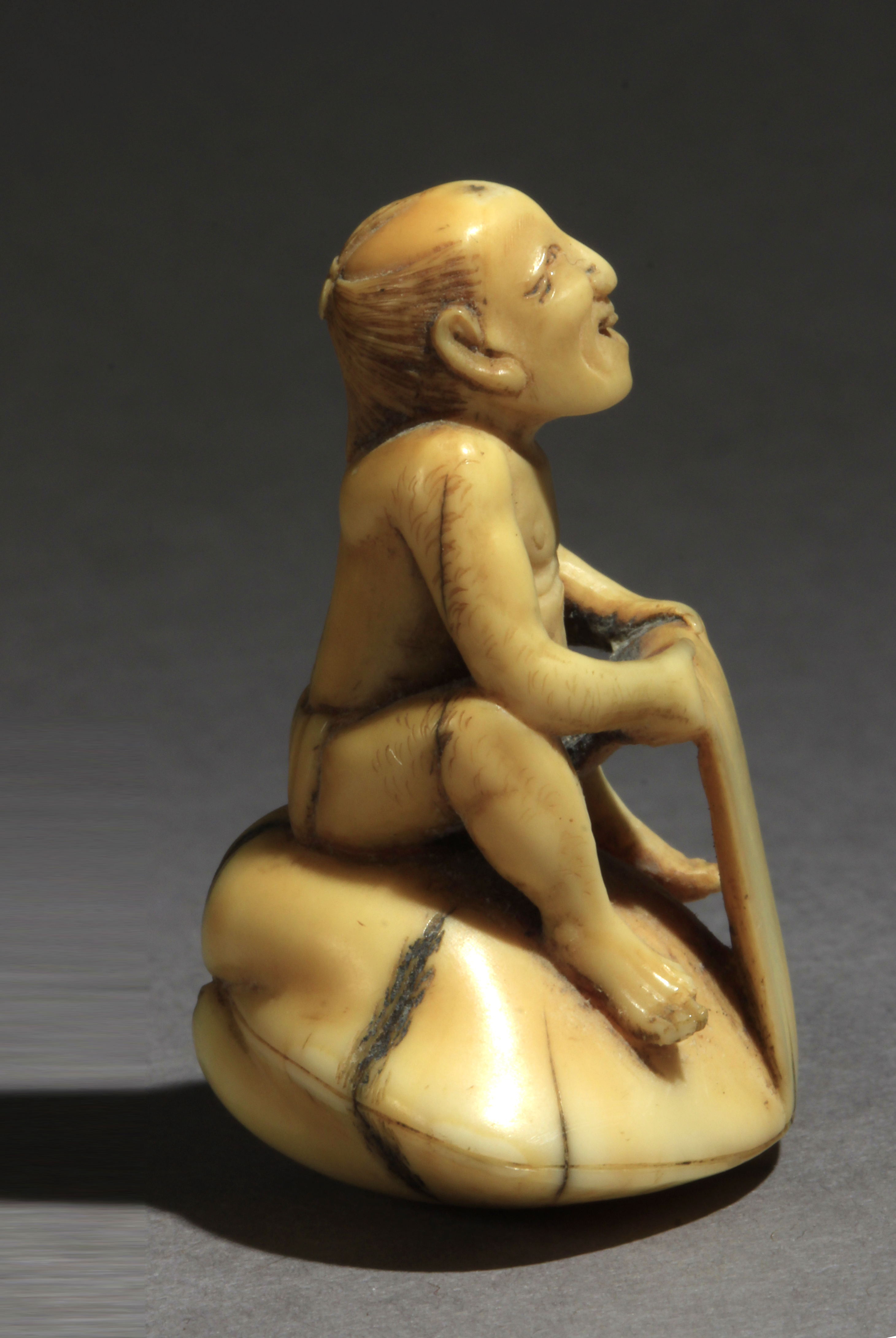 A 19th century Japanese netsuke from Meiji period - Image 2 of 7