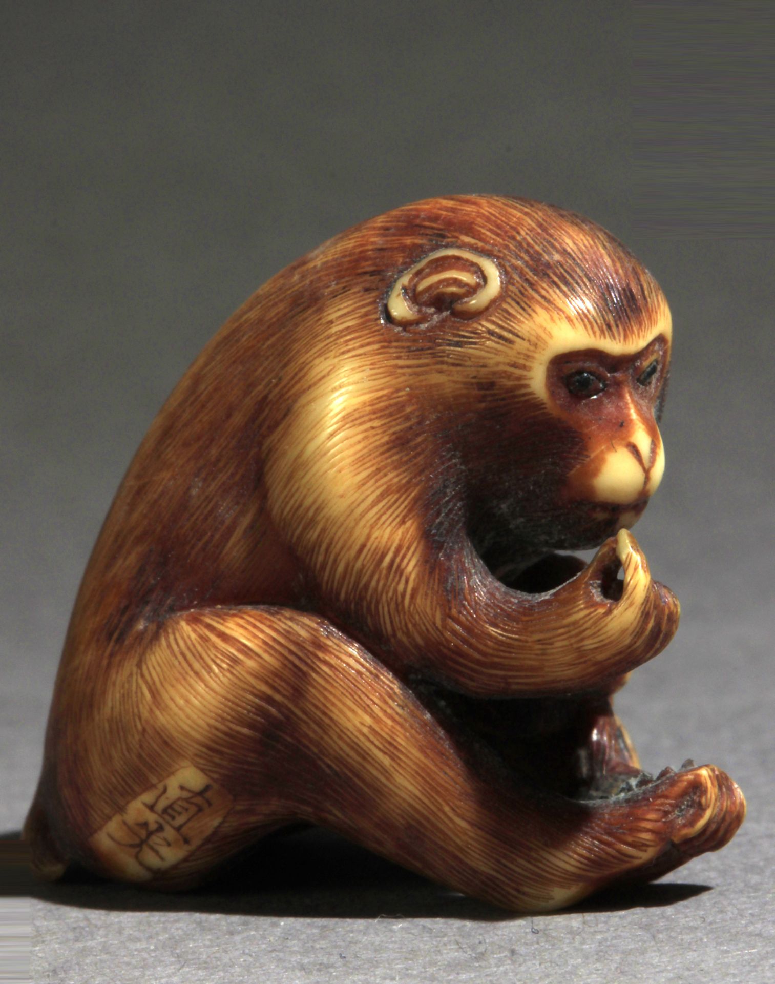 A 19th century Japanese netsuke from Meiji period - Image 3 of 7