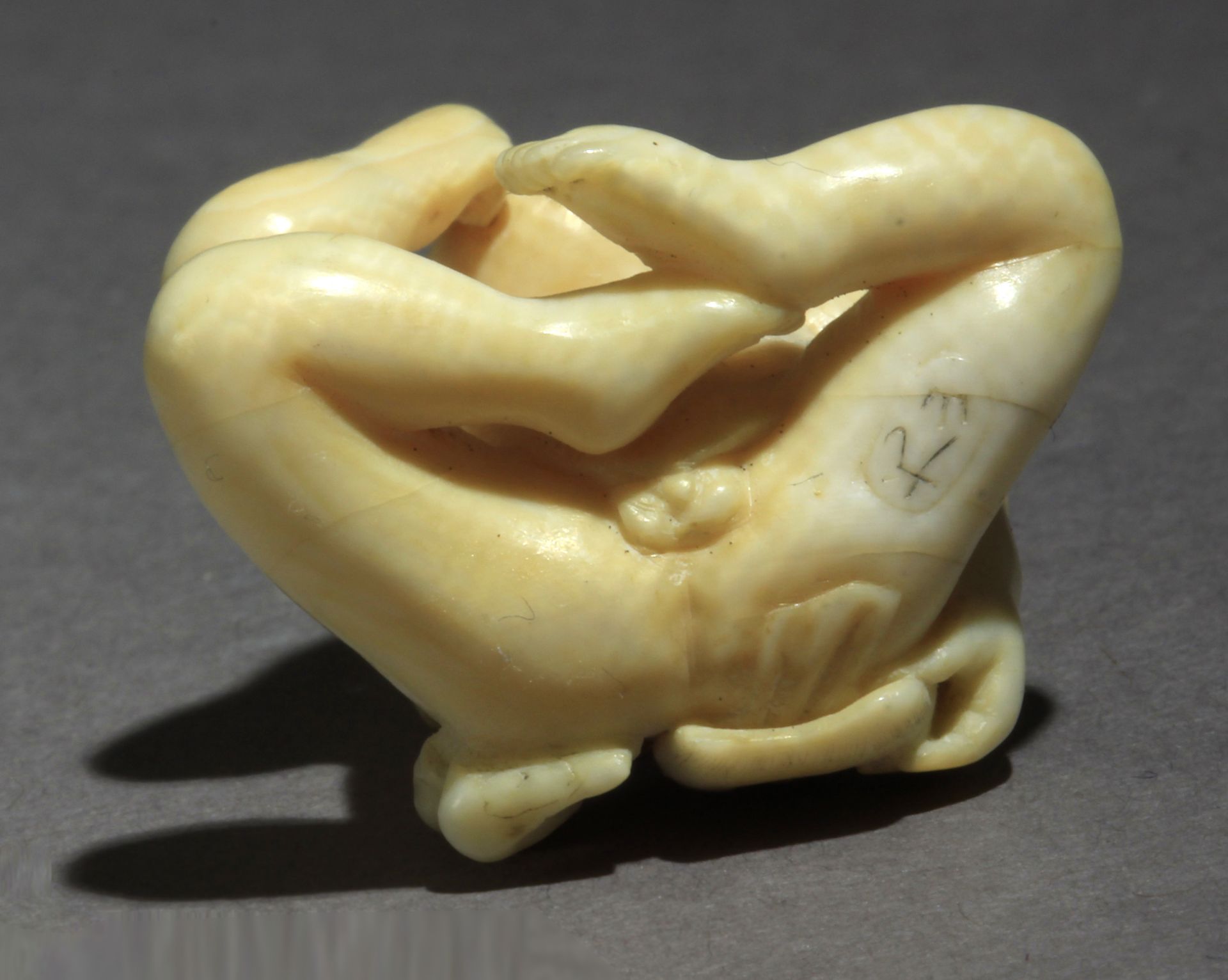 A 19th century Japanese netsuke from Meiji period - Image 8 of 9