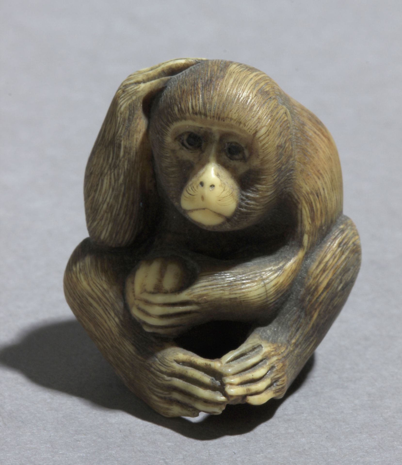 A mid 19th century Japanese netsuke from Meiji period - Image 2 of 7