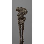A first half of 20th century probably Japanese ebonized walking stick